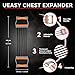 Ueasy Adjustable Chest Expander Resistance Exercise System Bands Strength Trainer for Home Gym Muscle Training Exerciser (Grey-100KG)
