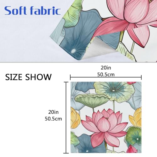 Servilletas de Tela Yettasbin Lotus Set x6 50.5x50.5 cm miniatura 7