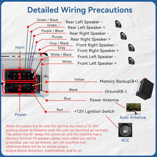 Classic Car Stereo Bluetooth Car Radio 2 Knob Single Din 60WX4 FM Freisprecheinrichtung Autoradio Oldtimer MP3 AUX USB U-Disk Audio mit Fernbedienung