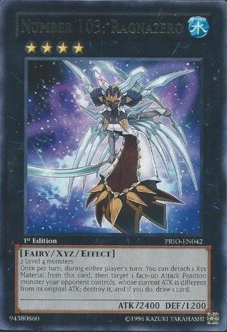 Amazon.com: YU-GI-OH! - Number 103: Ragnazero (PRIO-EN042