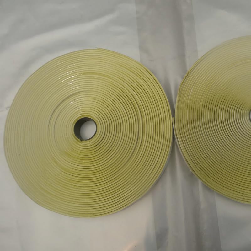 RTM Sealant Vacuum Tape Vacuum Bagging Moulding Sealing Tape Buty 3x12mmx15Meters for Sealing by Vacuum Process (Yellow)