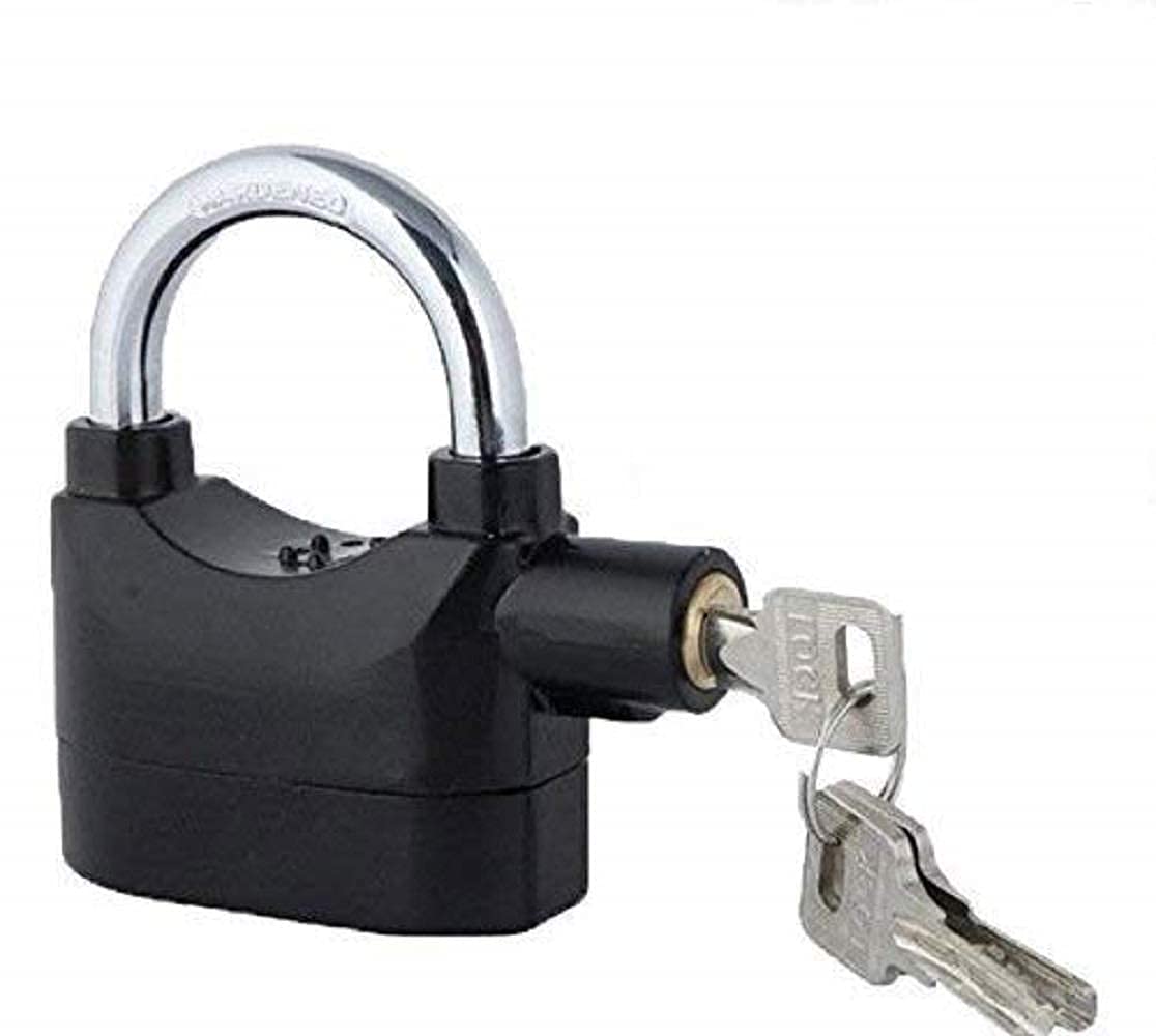 motion sensor alarm lock for home security | anti-theft smart lock with siren | vibration & movement detection | ideal for doors, windows, bikes, lockers & luggage