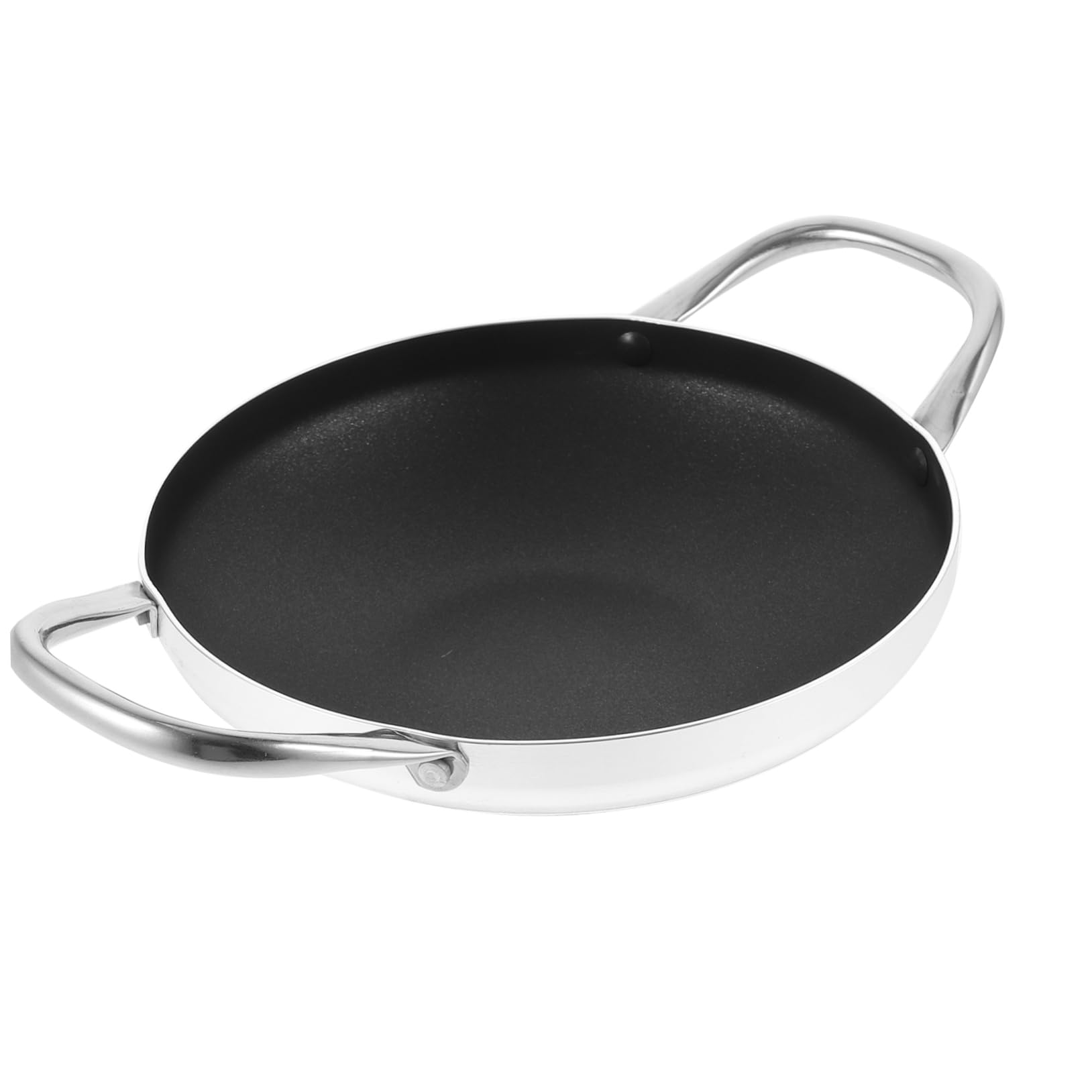DECHOUS Aluminum Paella Pan Reusable Cooking Pot for Hot Pot Seafood Stews Kitchen Cookware for Gas Electric Stoves High Temperature Tolerance