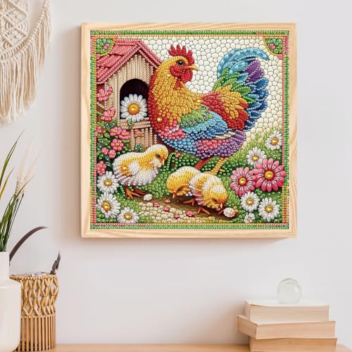 Image of Tontut Diamond Art Painting Kit, Chick, Adult 5D DIY Diamond Art Set for Gift Wall Decoration, Suitable for Office, or Home Wall Decoration