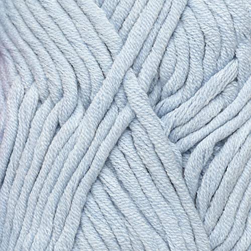 Image of VAR dhman Cotton Plus 16-ply Mild Sky 200 GMS 51% Cotton, 49% Acrylic Ball Hand Knitting Cotton /Art Craft Soft Fingering Crochet Hook Yarn, Needle Knitting Yarn Thread Dyed-KB Art-AFEA