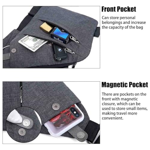New Anti Theft Travel Bag,Cross Body Slim Sling Bag,Purse Bags,Multi Pocket Anti-Theft Safe Bag for Women Men4