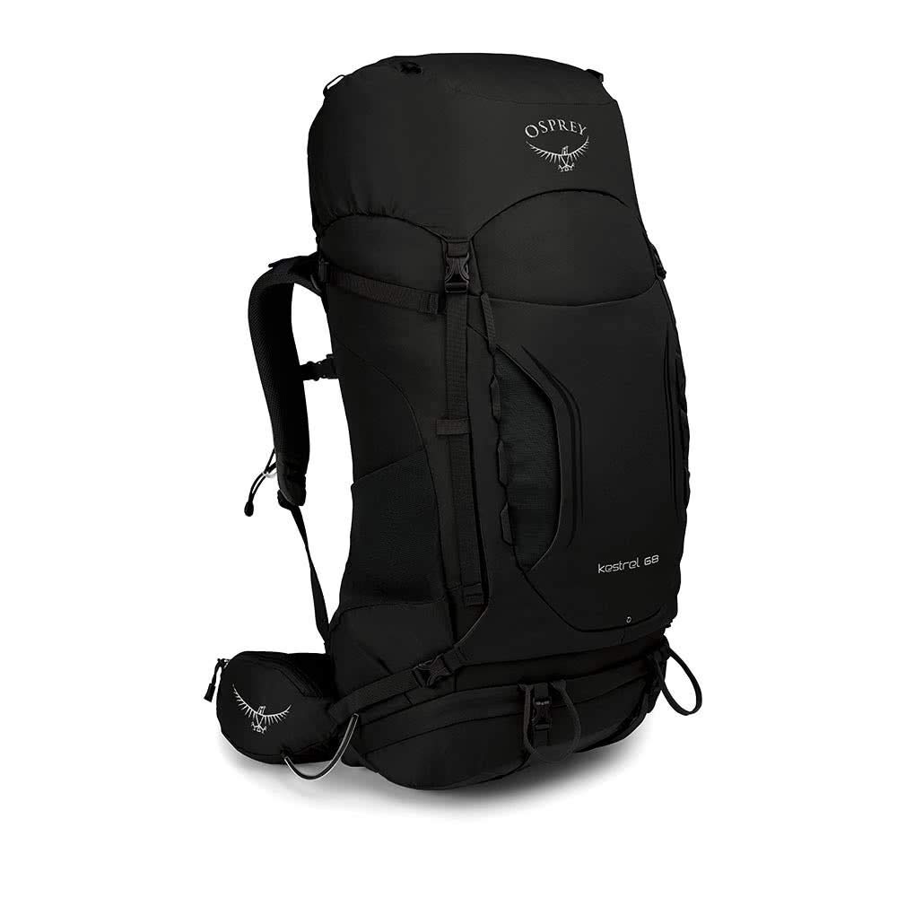 Osprey Kestrel 68L Men's Backpacking Backpack, Black, S/M
