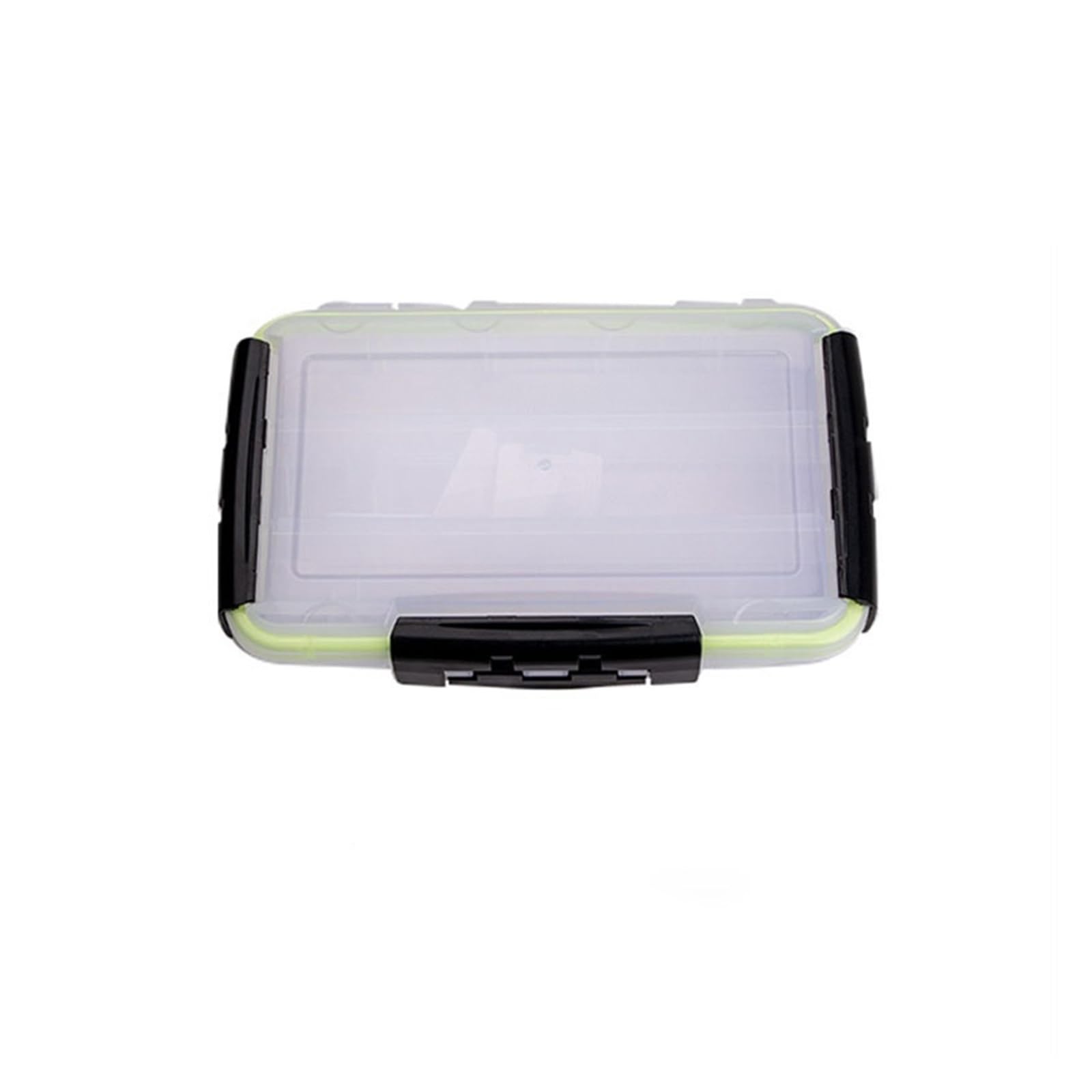RAHBI Angelgerät-Box, wasserdichte Kunststoff-Köderbox, hochfeste Angelgerät-Zubehör-Aufbewahrungsbox, Hakenbox Leisurely (Color : Black 27 * 17 * 5mm)