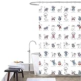 Questa tenda per la doccia adatta per un angolo doccia o una vasca da bagno.