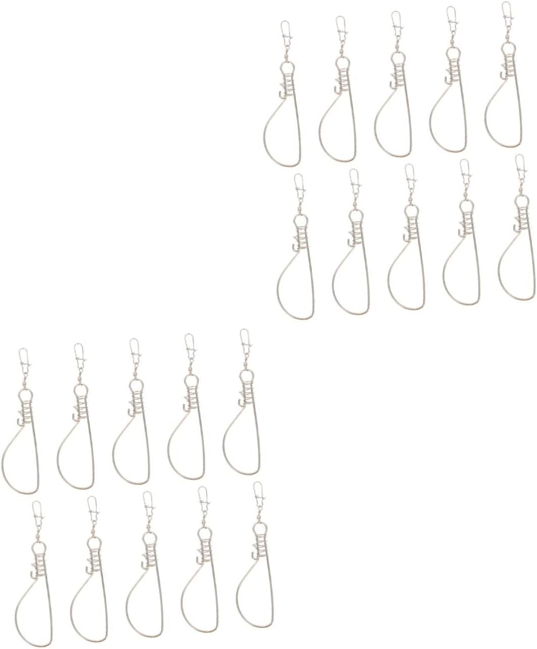 BESPORTBLE 20 Pcs Fish Lock Knot Tying Tool Outdoor Tools Fishing Accessories Fish Basket Fishing Tool Snap Swivels