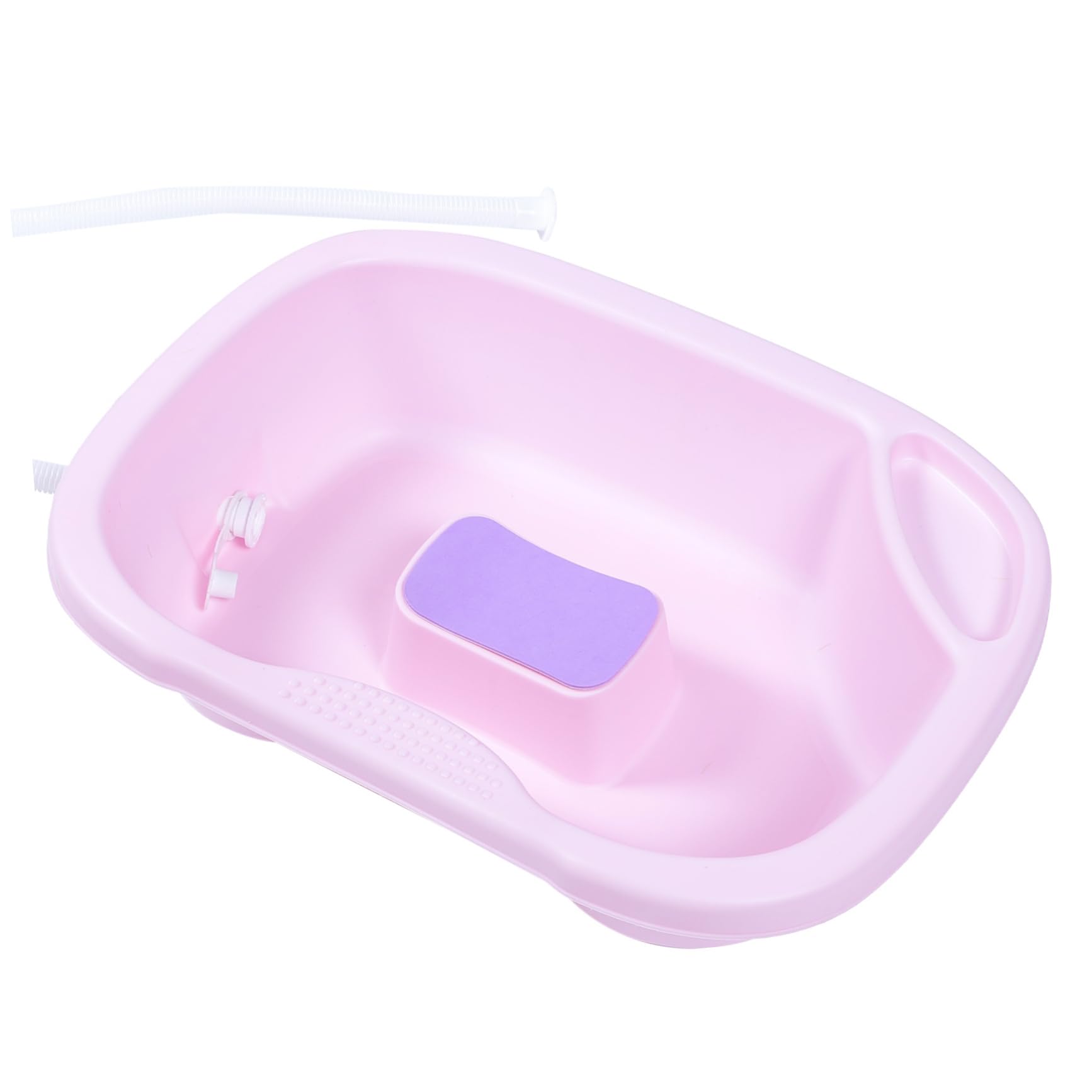 Lavatesta Portatile in Plastica Pp per Anziani e Donne Incinte, Bacinella Shampoo da Letto Supporto per Capo, Collo e Spalle, Comoda per Pazienti Allettati