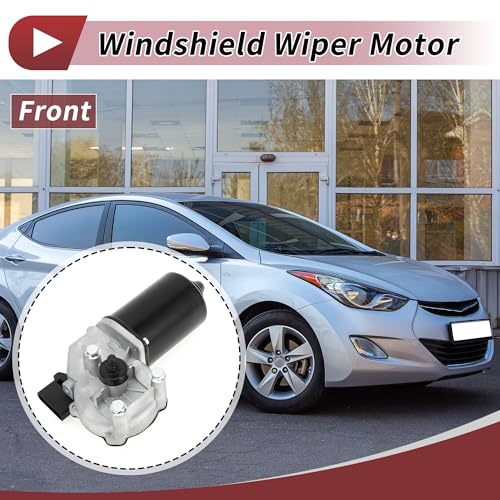 Image of Windshield Wiper Motor for Hyundai Elantra 2009-2012 for Hyundai Santa Fe 2013-2018 Front Windscreen Wiper Motor Replacement No.981101H000 5 Pin