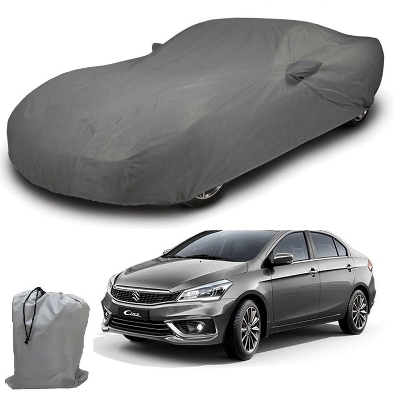 Image of ARCUATE Triple Layer Custom fit Car Body Cover for Maruti Suzuki Ciaz |Top Layer Dustrproof | Middle Layer Waterproof | Bottom Layer Scratch Protection | Outdoor Indoor Fabric