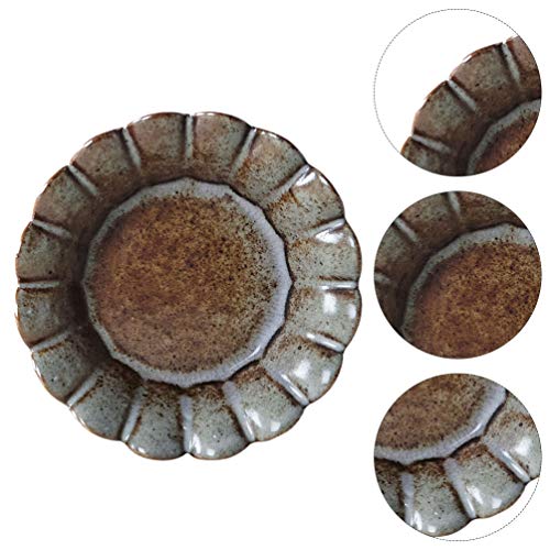 HEMOTON Molho Prato de Cerâmica de Estilo Japonês Do Vintage Tempero Pratos Aperitivo Prato Sobremes