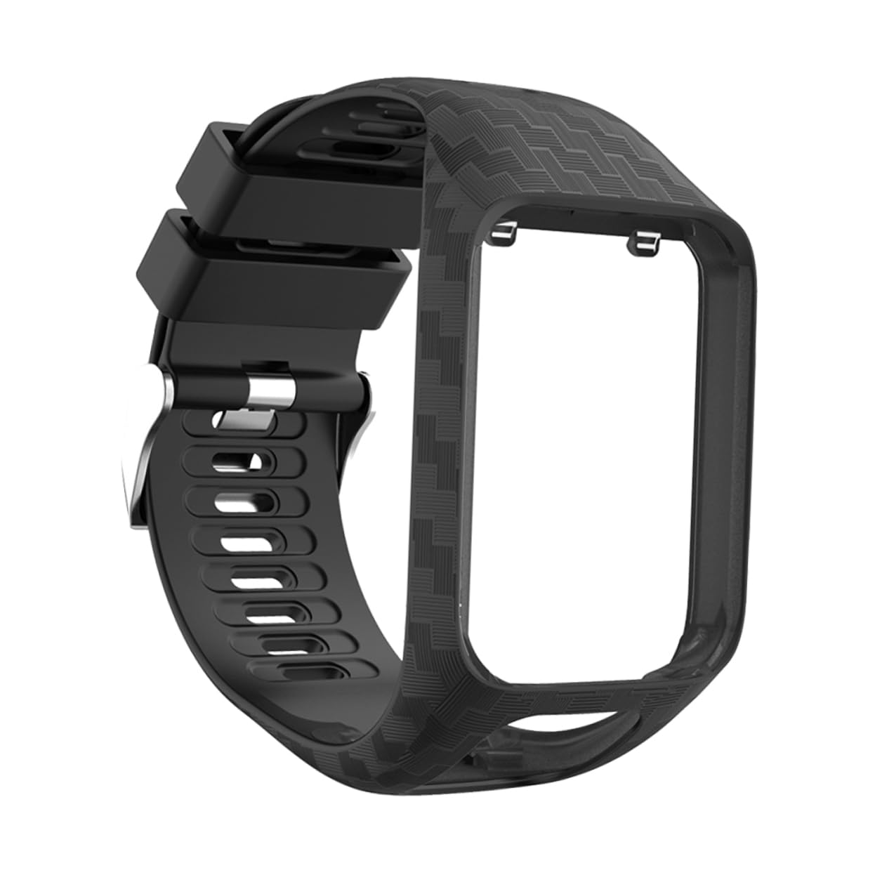 Uonlytech 2 Stück Silikon-uhrenarmband Mit Einstellbarer Größe Und Vollem Funktionszugriff Für 2/3 Ersatzband