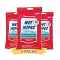 WipeEssentials Hand Sanitizer Wipes, Hand Wipes for Adults and Kids - 90 wipes - 3 Packs of 30ct Hand Sanitizing Wipes, Travel Essentials