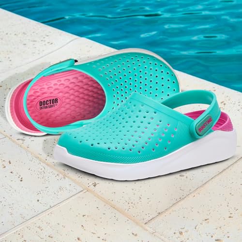 Image of DOCTOR EXTRA SOFT Unisex-Child Kids Classic Ultra Soft Clogs /Sandals with Adjustable Back Strap| Comfortable & LightWeight| Stylish & Anti-Skid| Indoor & Outdoor Casual Sports Mules Boys & Girls D-509