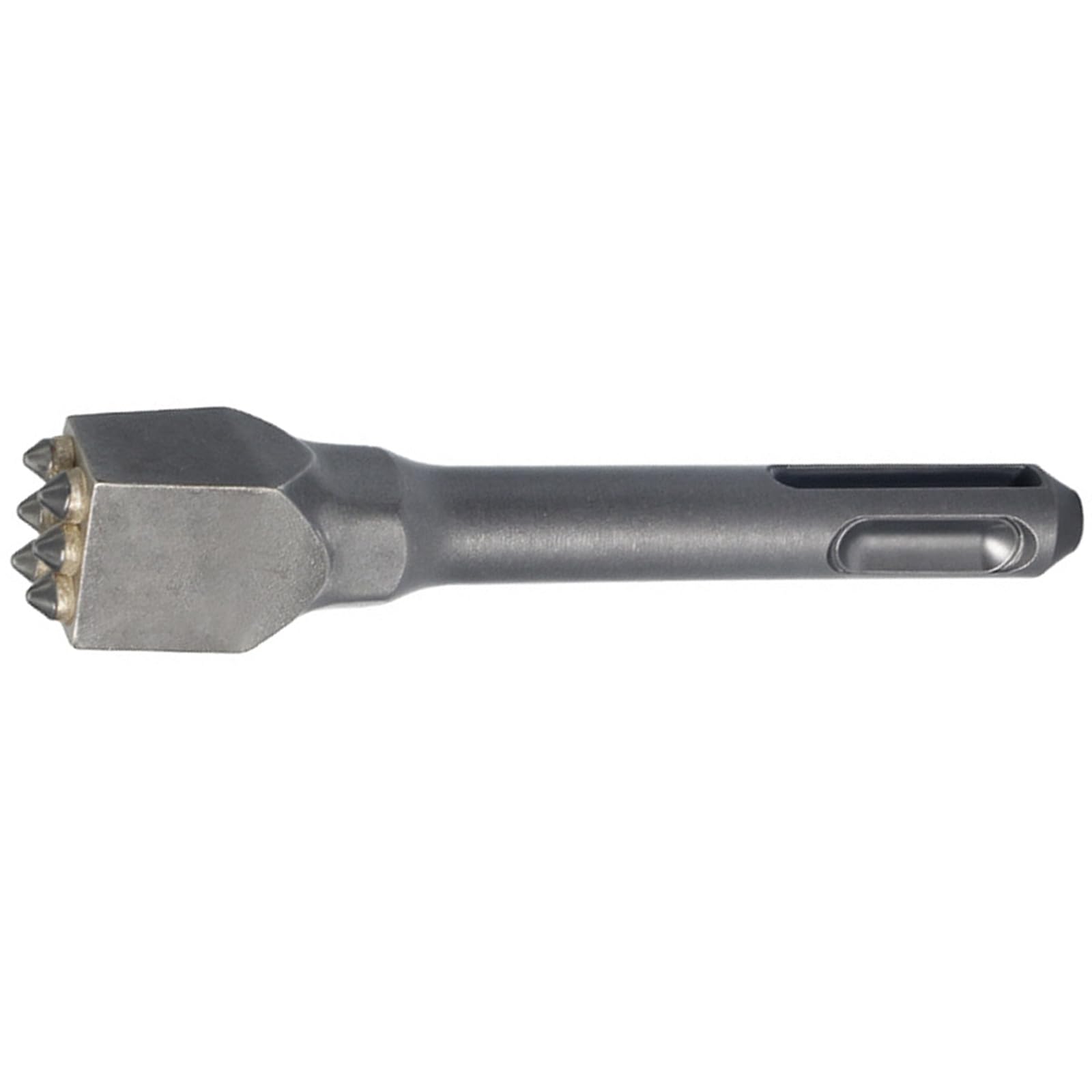 Nvoqilin Six Teeth Round Shank Chisels Bit Offering 3 4 6 9 Teeth Choices In Wear Resistant Metal For Cement Work Concrete Tools Finishing