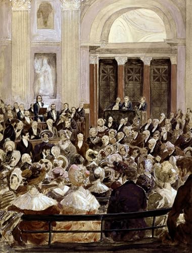 Tableau impressions d'art Réception à l'Académie française par Hermann Vogel 60x90cm