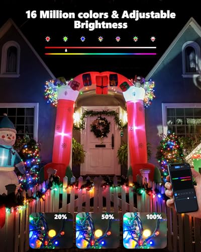 Flacchi YZ88UU001RG01 Smart Christmas Lights,32 Ft 100 Led Usb Smart Color Changing Led String Lights thumb #3