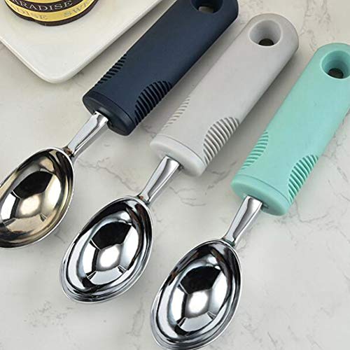 Colher de sorvete, colher de liga de zinco, colher para escavar frutas, sobremesa, colher de gelo, b
