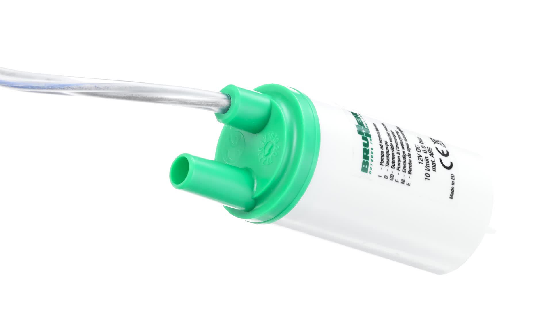 Brunner Pompa A Immersione 12V Con Scarico Rapido – 12 Litri, 0,5 Bar, Per Campeggio E Roulotte