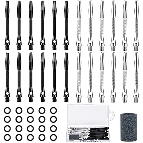 Charniol 24 Pieces Aluminum Dart Shafts with Accessories Cover