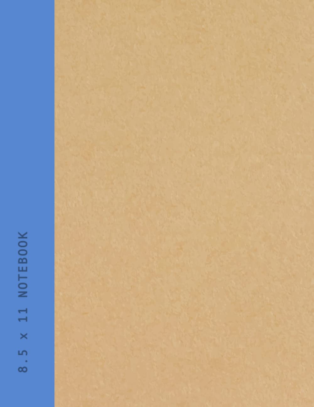 8.5 x 11 Notebook: Recycled Minimal Navy Blue Spine | College Ruled Slim Journal Paperback for School Suitable for 1 Subject