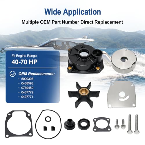 Image of MARKGOO Water Pump Repair Kit 5000308 for Johnson Evinrude 40-70HP Outboard