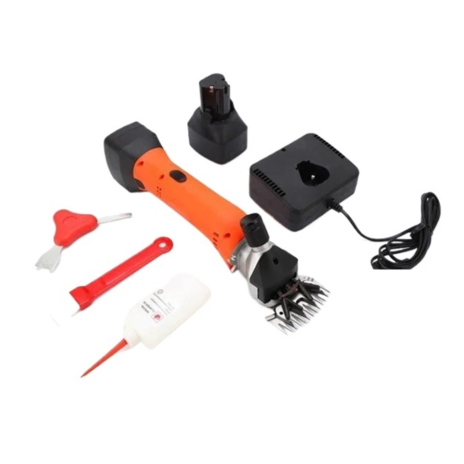 Cesoia Elettrica per Lana Tosatrice for Pecore Elettrica Senza Fili con Cesoie for Peli di Animali A Batteria Forbici for Tosare La Lana for Animali Domestici