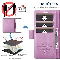 für Samsung Galaxy S10 Hülle mit Schutzfolie, Handyhülle Galaxy S10 Standfunktion Kartenfach Wallet Premium Leder Schutzhülle S10 Flip Case Cover Stoßfeste Klapphülle… – Ansicht 4
