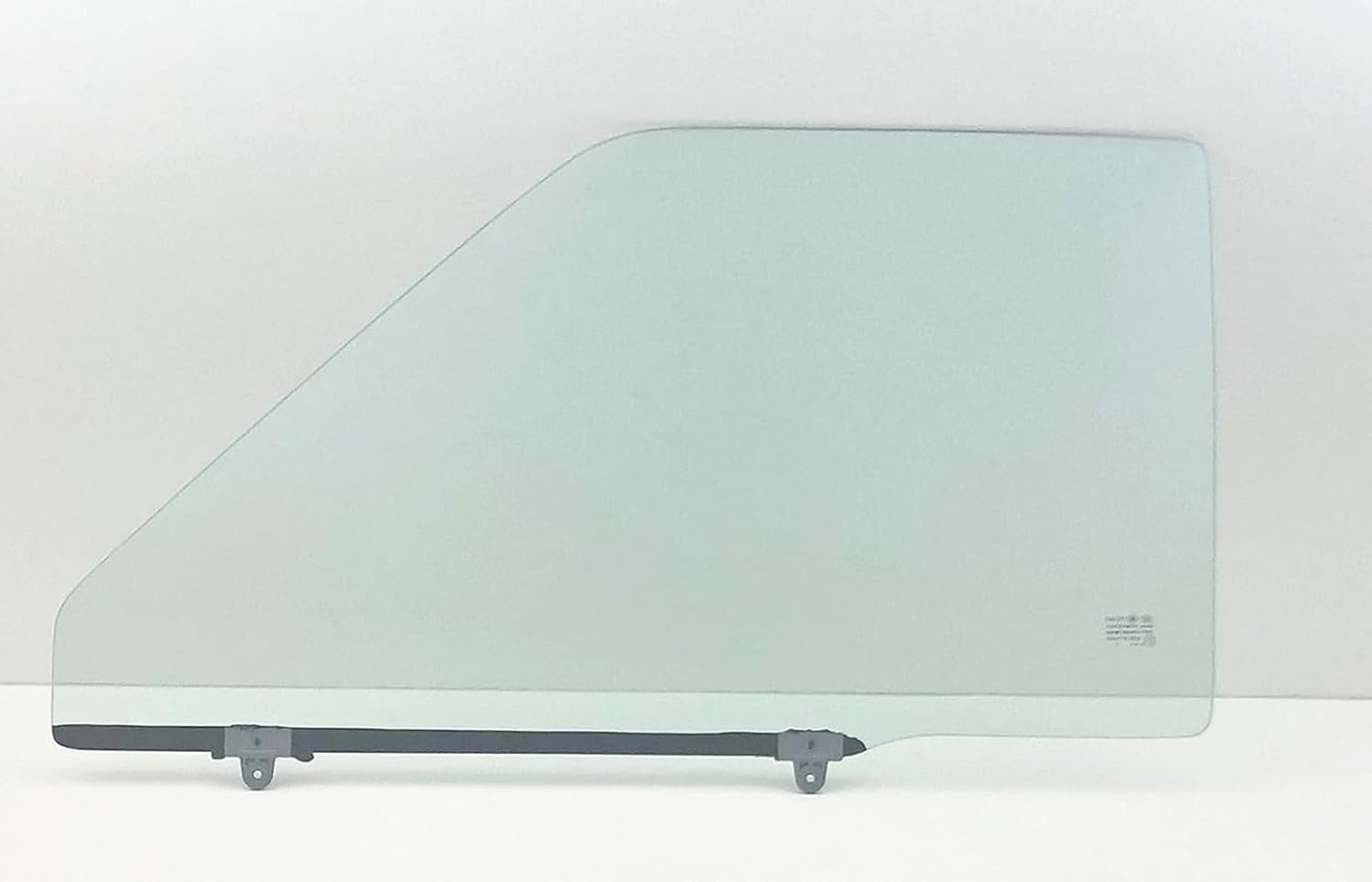 Driver/Left Side Door Window Glass W/O Vent Style Replacement for Toyota Pickup 2 Door Standard & Extended Cab 1984-1989 / 4Runner 1985-1989