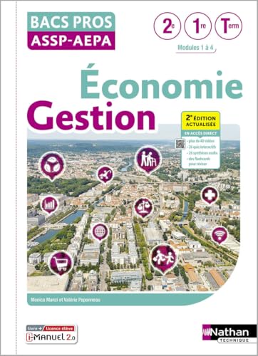 livre Economie-Gestion - 2de/1re/Term Bacs Pros ASSP-AEPA