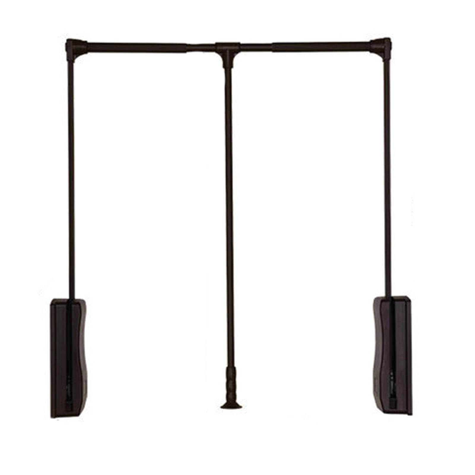 AYCDL Heavy Duty Pull Down Closet Rod Hanger - Adjustable Wardrobe Lift Rail for Clothes, Side Mounted Clothing Finishing Rack,Color-66-89CM (26-35in)