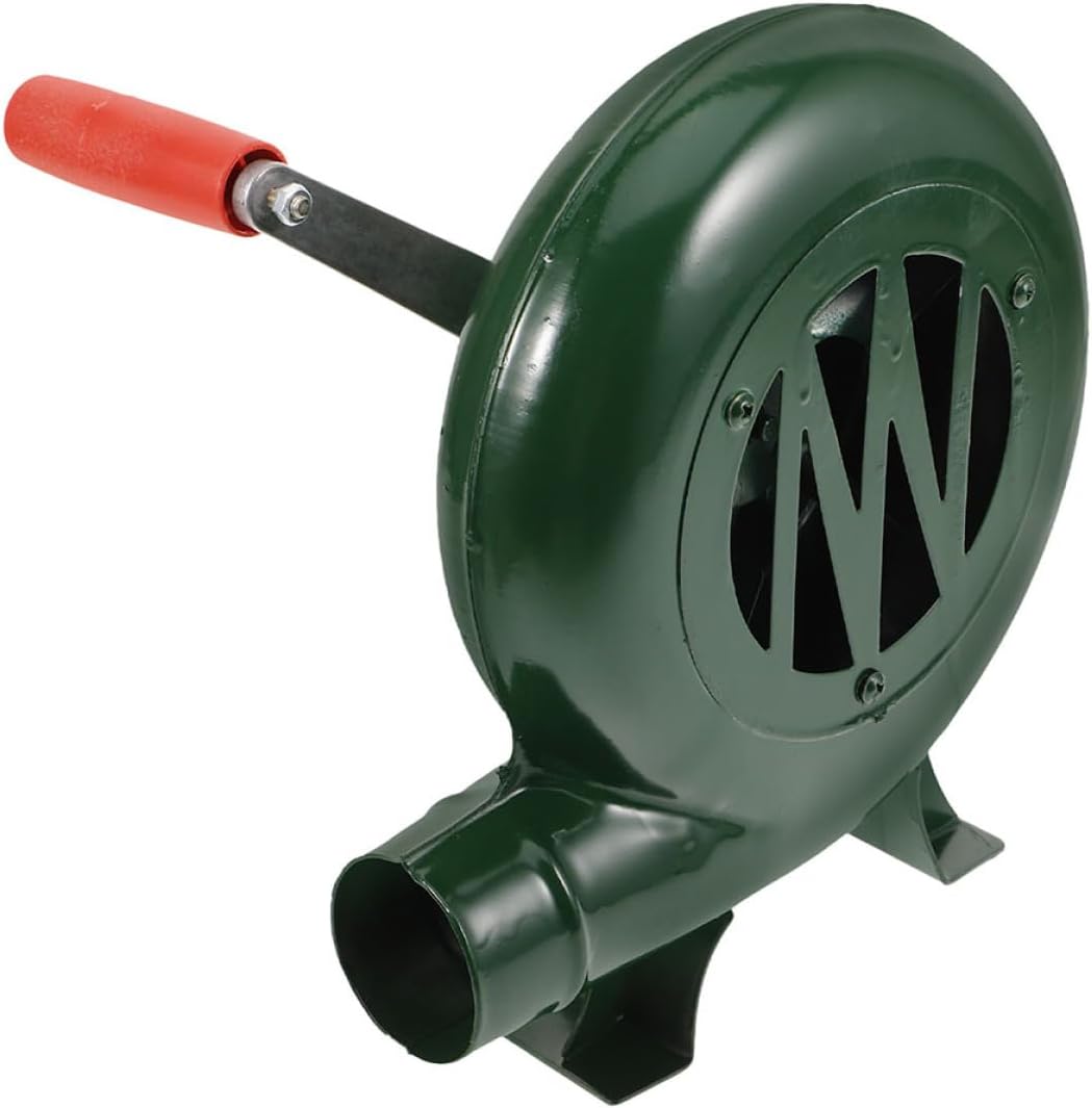 NUOBESTY Manual Hand Crank Fire Blower for Bbq Outdoor Cooking Portable Handheld Utility Blower Fan Camping Fireplace Starter