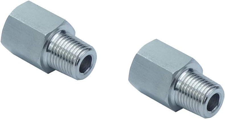 HongBoW 2 Pcs/Pack NPT to BSPP Adapter Brass Pipe Fitting Adapter 3/4 NPT Male x 3/4 G BSPP Female British to US Gauge Sensor Sender Adapter BSP NPT Thread Converter