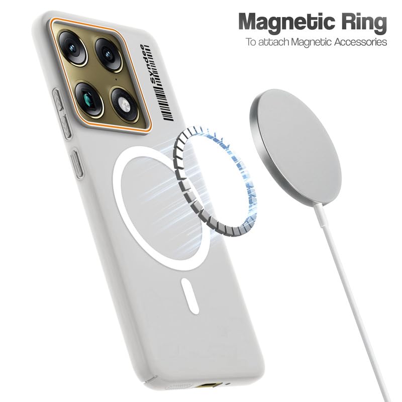 Image of Mr. Case Back Cover for Motorola Signature Sleek Frosted Translucent Back with Wireless Charging Support | Anti-Scratch Shockproof Phone Case - White