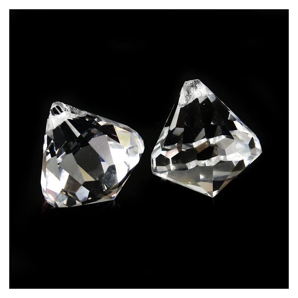 Artsim One Color Chandelier Crystal Prisms Pendants 20Pcs 35Mm Clear Rock Diamond Crystals Prism Faceted Garland Chandelier Lamp Part Decor Crystals Lighting Lamp Replacement Parts