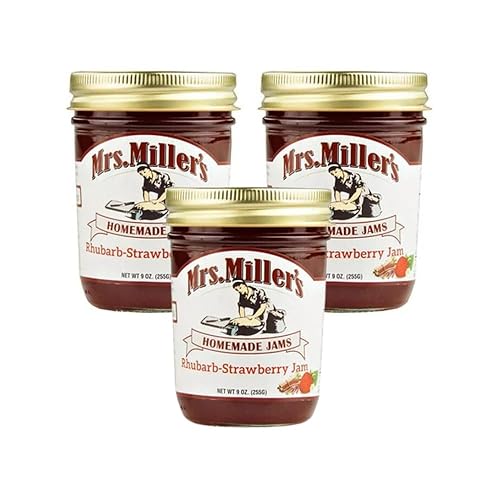 Miniatura 4 de Mrs. Miller's - Mermelada de fresa y ruibarbo de 9 onzas (paquete de 2)