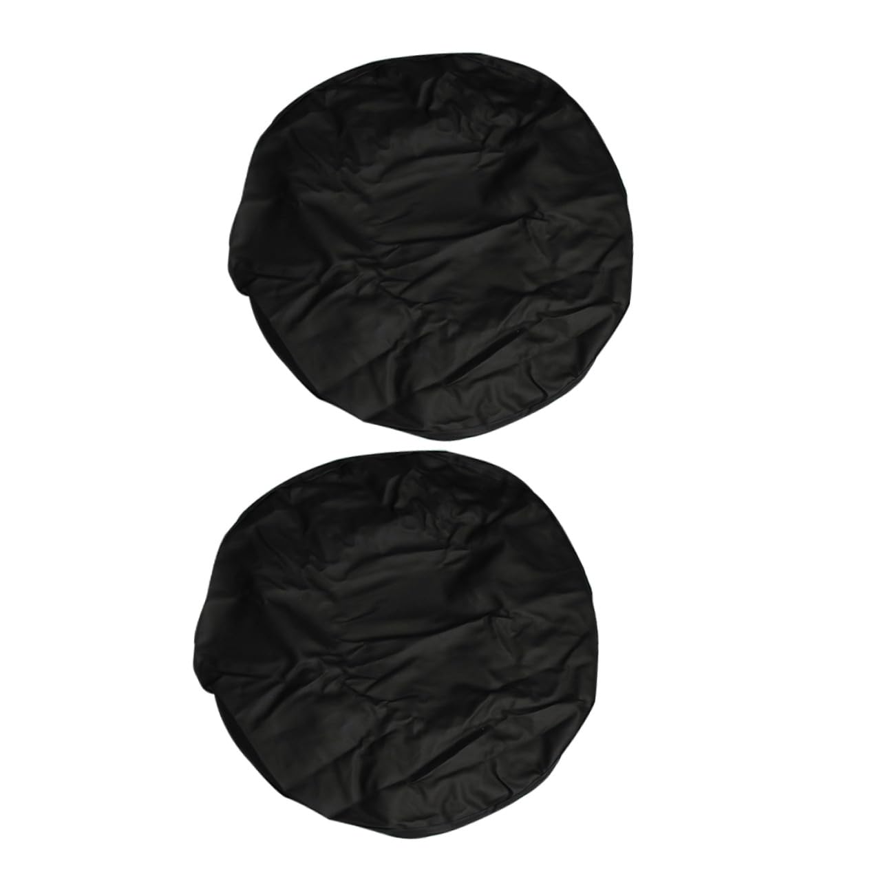 Artibetter 2 Pezzi Copriruota di Scorta Copertura Ruota di Scorta in Pvc Nero per Camper e Rimorchio Protegge Dai Detriti Costruzione Heavy Duty