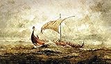 historische romans schilders selbstklebende Outdooraufkleber, rutschfeste Mousepads, Magnetschild