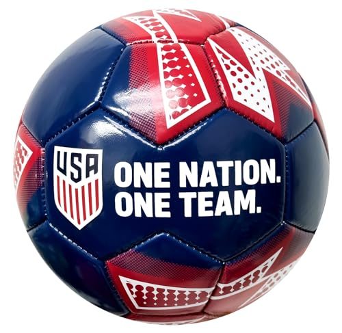Icon Sports U.S. Soccer Ball Size 4, Licensed US Soccer Ball #4 (Navy)
