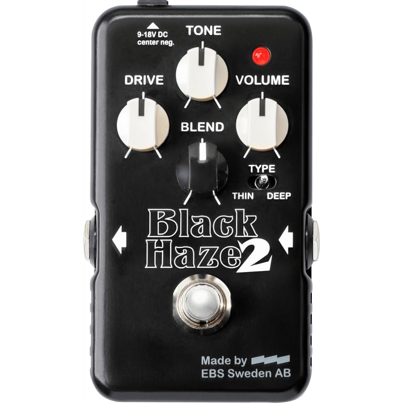 EBS Black Haze 2 Distortion/Overdrive Effects Pedal