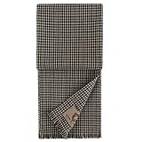 Linen & Cotton Hochwertiger Klassischer Herren Schal Milano für Sommer Winter -45% Wolle, 55% Polyester, Blau Gelb Beige (13 x 160cm) Leicht Weich Dünn Tuch Halstuch Männer, Wollschal, Frühlingsschal