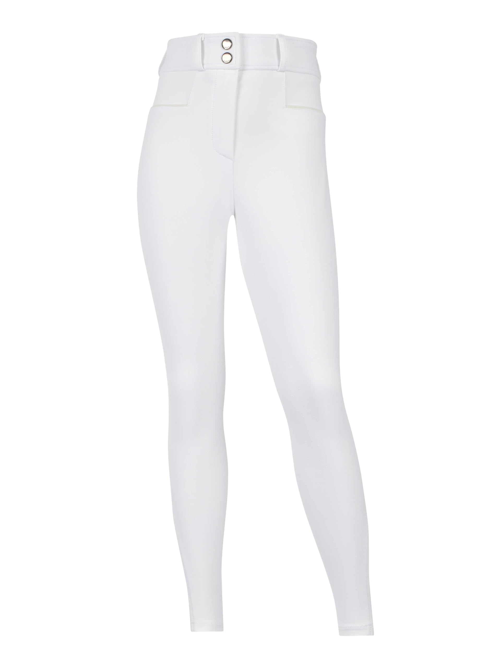 Lemieux White Young Rider Izzy Knee Grip Breeches - Childrens Equestrian Horse Riding Trousers - Silicone Grip - 11-12Years
