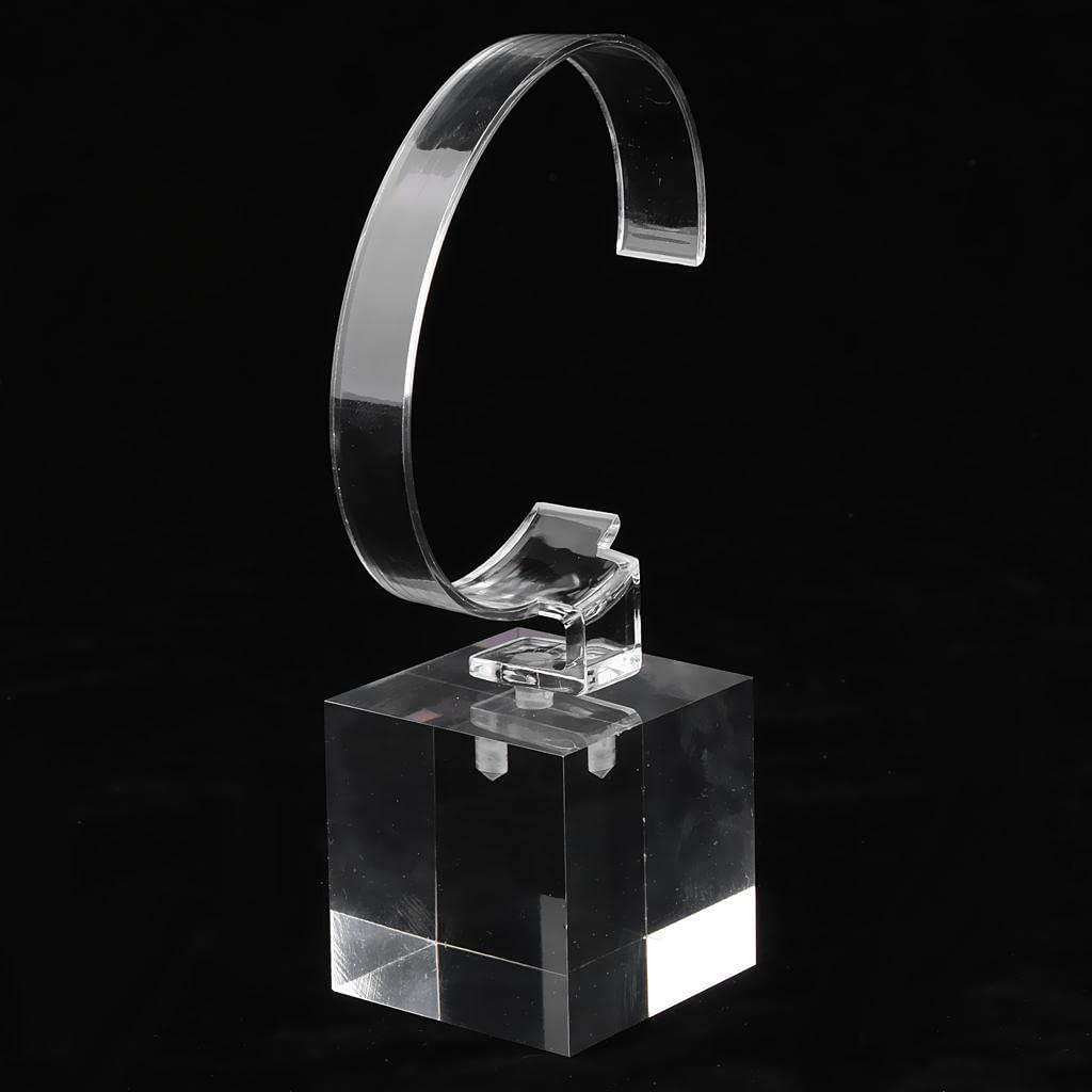 SAZ DEKOR Acrylic Watch Display Stand Showcase Bracelet Display Holder 4cm Transparent (B0CHS92GL7) Amazon Price History, Amazon Price Tracker