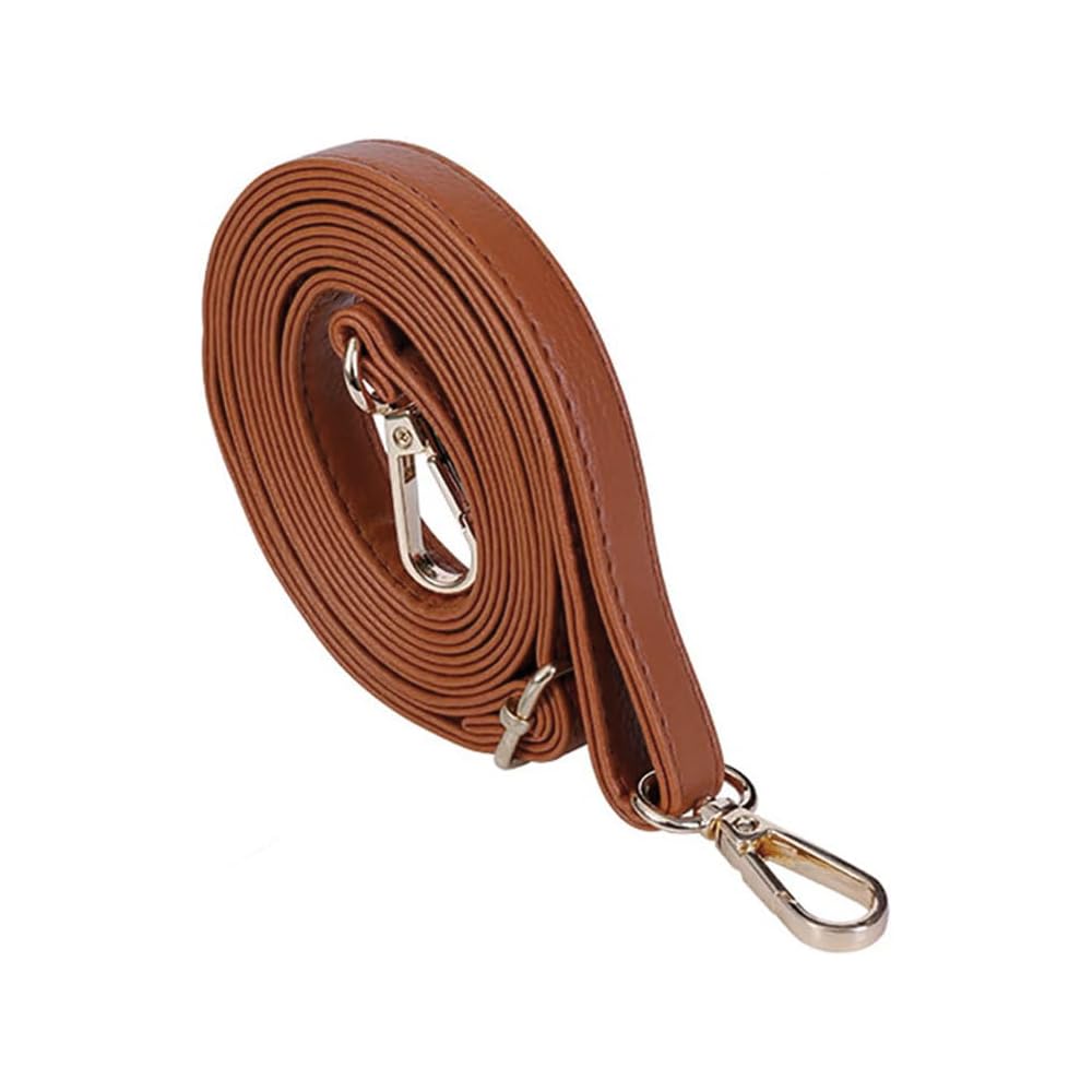 Schouderriem voor tas, tasriemen om te wisselen, verstelbare tasriem, breed 3,8 cm, met leer, zilveren karabijnhaak, tassenband, schouderriem voor dames, handtassen, kaki/rood, T28