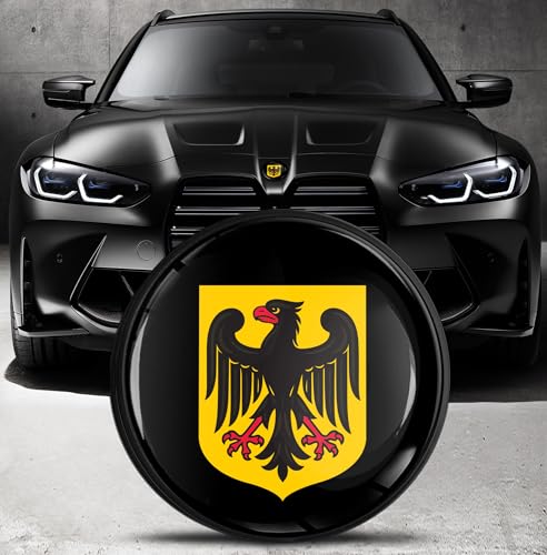 Image of Biomar Labs 82mm Car Bonnet Badge Compatible with BMW 51148132375 - Replacement BMW Badge Emblem for Bonnet or Boot EO (EO 34 N)