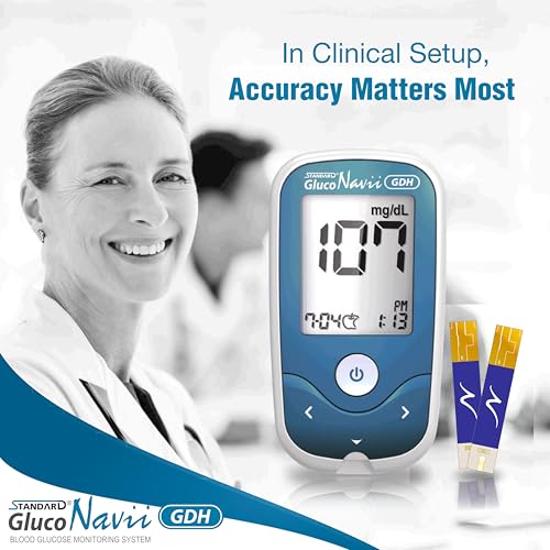Image of Blood Glucose Monitor with 100 Strips - Glucometer