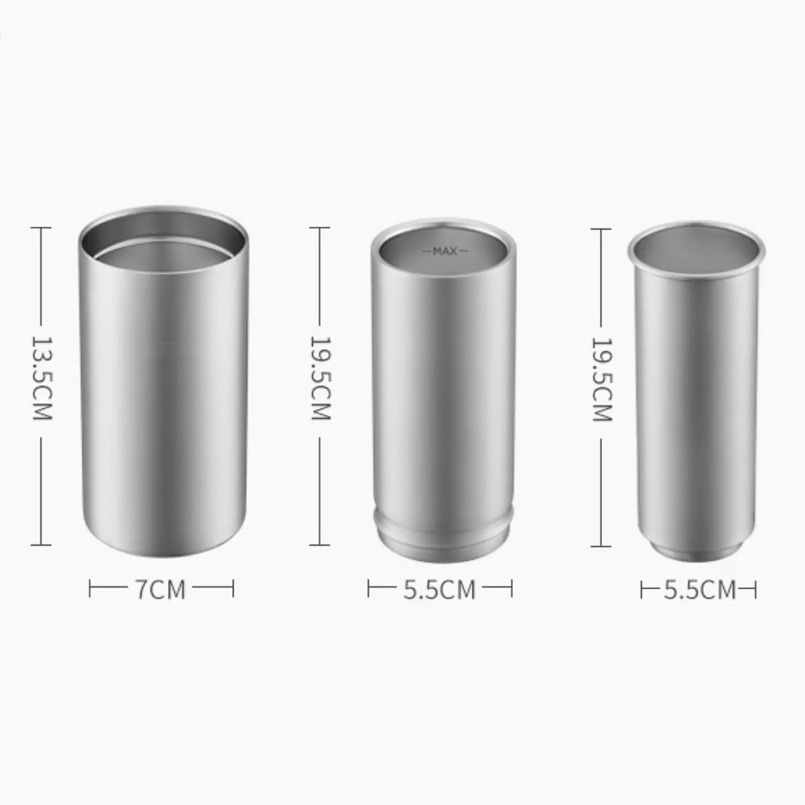 Caffettiera portatile – 360 ml in acciaio inox, metodo di infusione 3 in 1 per campeggio e viaggi, combina French Press, Pourover, Espresso